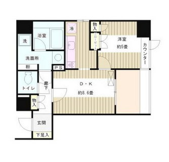 東京都中央区築地６丁目 賃貸マンション 1DK