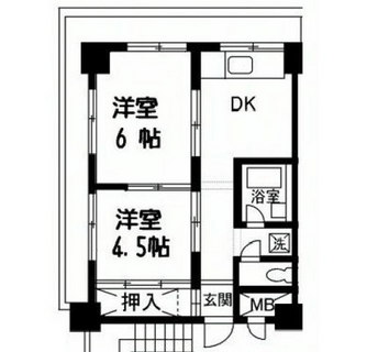 東京都中央区日本橋中洲 賃貸マンション 2DK