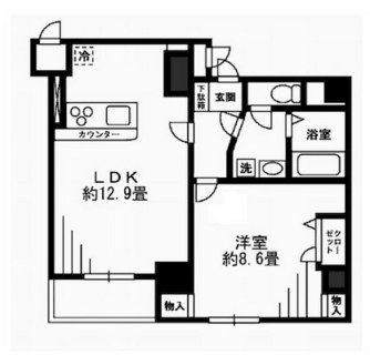 東京都中央区八丁堀２丁目 賃貸マンション 1LDK