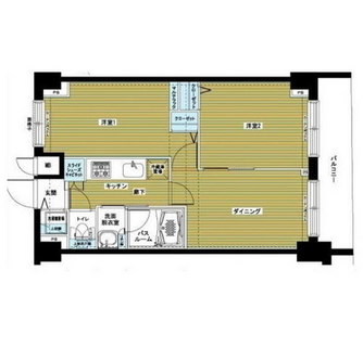 東京都中央区日本橋兜町 賃貸マンション 2DK