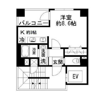 東京都中央区勝どき４丁目 賃貸マンション 1R